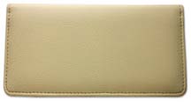 Bone Leather Checkbook Cover
