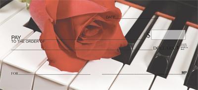 Rose On Piano