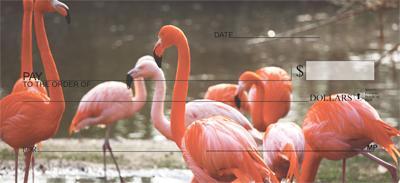 Lakeside Flamingos