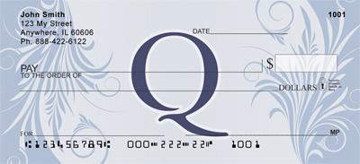 Floral Monogram Q