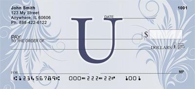 Floral Monogram U