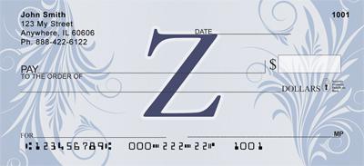 Floral Monogram Z