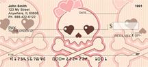 Girly Skulls Personal Checks
