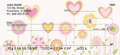 Retro Heart Flowers