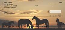 Sunset Horses
