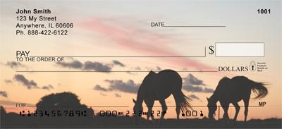 Sunset Horses