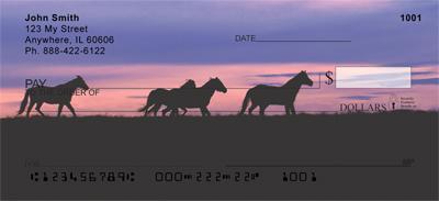Sunset Horses