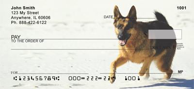 German Shepherds On The Beach