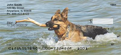 German Shepherds On The Beach