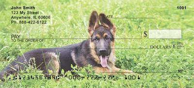 German Shepherds On The Grass
