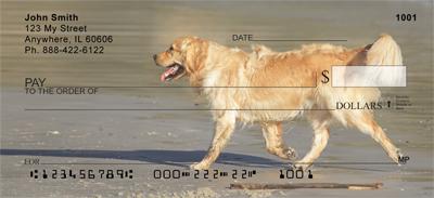 Golden Retrievers On The Beach