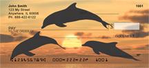 Dolphins At Sunset