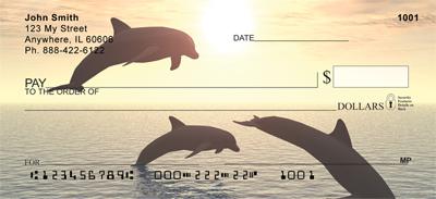 Dolphins At Sunset