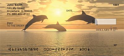 Dolphins At Sunset