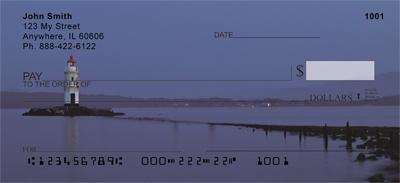 Pier Lighthouses At Night
