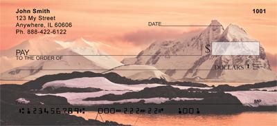 Sunset Snowy Mountains
