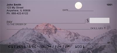 Sunset Snowy Mountains