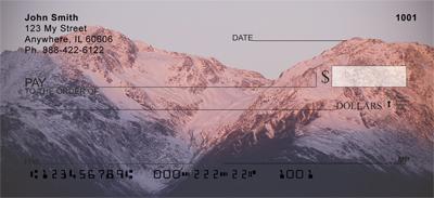 Sunset Snowy Mountains