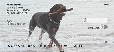 Rottweilers At The Beach