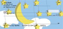 Hanging Moon and Stars
