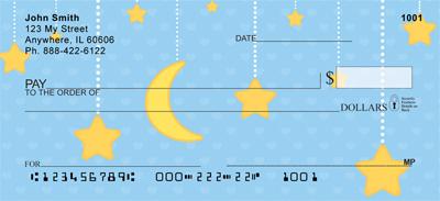 Hanging Moon and Stars