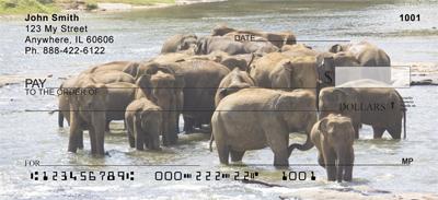 Elephants Cooling Off