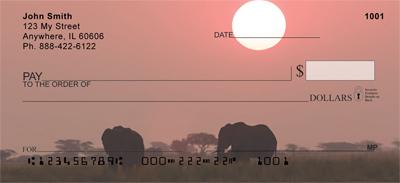 Sunset Elephants