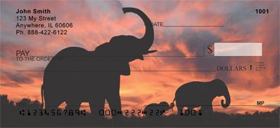 Sunset Elephants