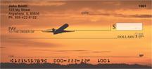Airplane At Sunset