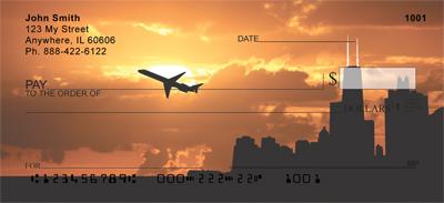 Airplane At Sunset