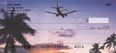 Airplane At Sunset
