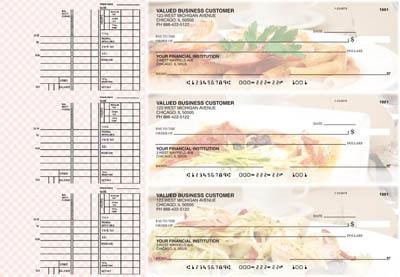 Italian Cuisine Multi Purpose Designer Business Checks