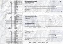 Marble Multi Purpose Designer Business Checks