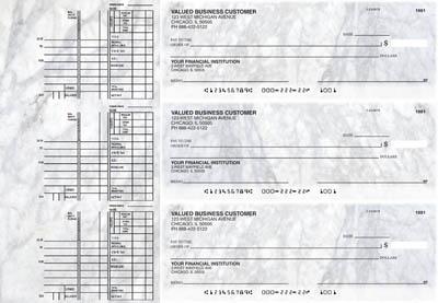 Marble Multi Purpose Designer Business Checks