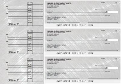 Brushed Metal Accounts Payable Designer Business Checks