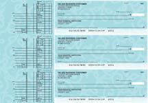 Swirls Multi Purpose Designer Business Checks