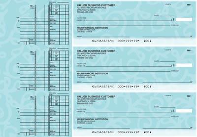 Swirls Multi Purpose Designer Business Checks