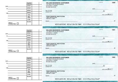 Teal Marble Accounts Payable Business Checks
