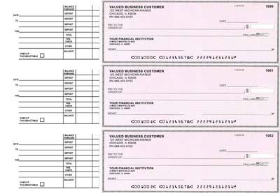 Pink Safety Accounts Payable Business Checks