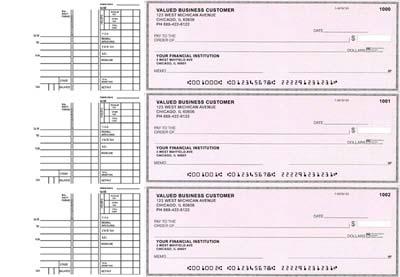 Pink Safety Multi Purpose Business Checks