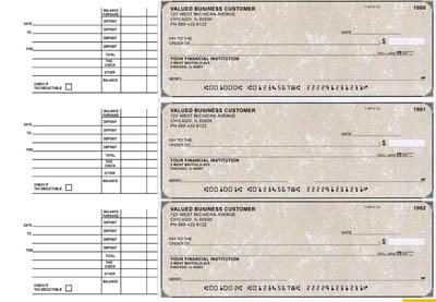 Tan Parchment Accounts Payable Business Checks