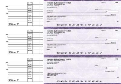 Purple Marble Accounts Payable Business Checks