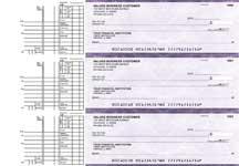 Purple Marble Multi Purpose Business Checks