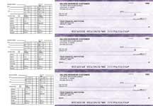 Purple Marble Payroll Business Checks