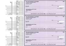 Purple Safety Multi Purpose Business Checks