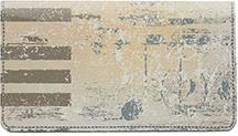 Abstract Jazz Leather Checkbook Cover