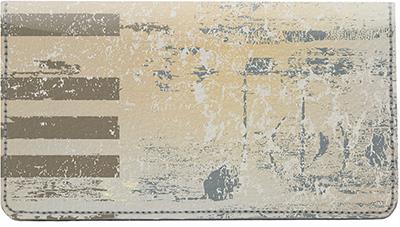 Abstract Jazz Leather Checkbook Cover