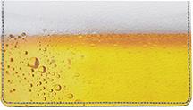 Beer Head Leather Checkbook Cover
