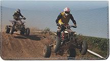 ATV Fun Leather Checkbook Cover