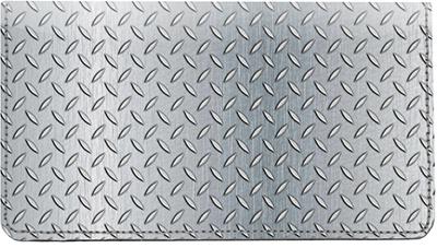 Diamond Plate Leather Checkbook Cover